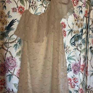 Material Girl White One Shoulder Dress